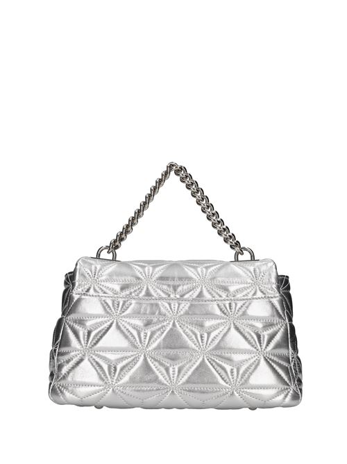 Borsa in pelle LA CARRIE | SHINY STEPHY MED.HAND BAG LAMINATEDARGENTO